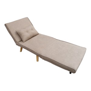 pak-035-000093-2 ΚΑΝΑΠΕΣ-ΚΡΕΒΑΤΙ JOSUANE PAKOWORLD ΜΠΕΖ ΥΦΑΣΜΑ ΚΑΙ ΞΥΛΙΝΟ ΠΟΔΙ ΣΕ ΦΥΣΙΚΗ ΑΠΟΧΡΩΣΗ 77X80X81ΕΚ