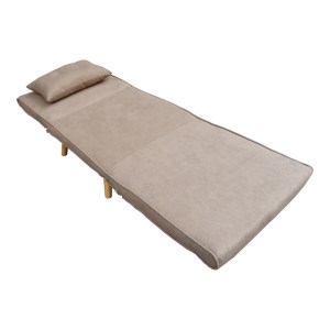 pak-035-000093-3 ΚΑΝΑΠΕΣ-ΚΡΕΒΑΤΙ JOSUANE PAKOWORLD ΜΠΕΖ ΥΦΑΣΜΑ ΚΑΙ ΞΥΛΙΝΟ ΠΟΔΙ ΣΕ ΦΥΣΙΚΗ ΑΠΟΧΡΩΣΗ 77X80X81ΕΚ