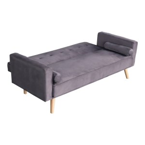 pak-035-000097-2 ΚΑΝΑΠΕΣ-ΚΡΕΒΑΤΙ SUCCESS PAKOWORLD 3ΘΕΣΙΟΣ ΒΕΛΟΥΔΟ ΥΦΑΣΜΑ ΣΕ ΑΝΘΡΑΚΙ ΑΠΟΧΡΩΣΗ 190X80X84ΕΚ