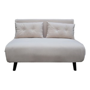 pak-035-000102-3 ΚΑΝΑΠΕΣ-ΚΡΕΒΑΤΙ JOSUANE PAKOWORLD ΔΙΘΕΣΙΟΣ ΜΠΕΖ ΒΕΛΟΥΔΟ ΚΑΙ ΞΥΛΙΝΟ ΠΟΔΙ ΣΕ ΜΑΥΡΗ ΑΠΟΧΡΩΣΗ 122X80X81ΕΚ