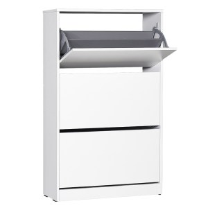 pak-039-000068-3 ΠΑΠΟΥΤΣΟΘΗΚΗ ΑΝΑΚΛΙΝΟΜΕΝΗ STEP 18 ΖΕΥΓΩΝ ΣΕ ΧΡΩΜΑ ΛΕΥΚΟ 73X26X119ΕΚ