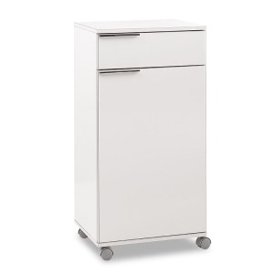 pak-039-000136 ΝΤΟΥΛΑΠΙ CHAD PAKOWORLD ΤΡΟΧΗΛΑΤΟ ΜΕ ΣΥΡΤΑΡΙ ΛΕΥΚΟ GLOSS 50X40X100ΕΚ
