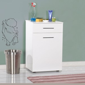 pak-039-000143-2 ΝΤΟΥΛΑΠΙ ΜΠΑΝΙΟΥ CHAD PAKOWORLD ΜΕ ΚΑΛΑΘΙ ΑΠΛΥΤΩΝ ΛΕΥΚΟ GLOSS 52X38X83ΕΚ