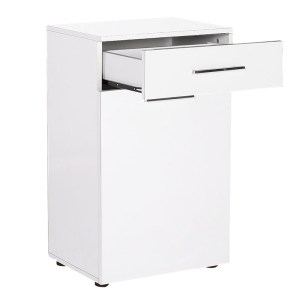 pak-039-000143-3 ΝΤΟΥΛΑΠΙ ΜΠΑΝΙΟΥ CHAD PAKOWORLD ΜΕ ΚΑΛΑΘΙ ΑΠΛΥΤΩΝ ΛΕΥΚΟ GLOSS 52X38X83ΕΚ