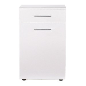 pak-039-000143-4 ΝΤΟΥΛΑΠΙ ΜΠΑΝΙΟΥ CHAD PAKOWORLD ΜΕ ΚΑΛΑΘΙ ΑΠΛΥΤΩΝ ΛΕΥΚΟ GLOSS 52X38X83ΕΚ