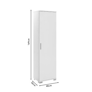 pak-039-000154-5 ΝΤΟΥΛΑΠΙ-ΣΤΗΛΗ CHAD1 PAKOWORLD ΛΕΥΚΟ GLOSS 45X32X169ΕΚ