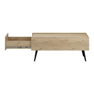 pak-039-000210-4 ΤΡΑΠΕΖΙ ΣΑΛΟΝΙΟΥ ΜΕ ΣΥΡΤΑΡΙ TEMA PAKOWORLD ΣΕ OAK ΑΠΟΧΡΩΣΗ 103X60X44ΕΚ