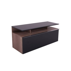 pak-039-000214 ΕΠΙΠΛΟ ΤΗΛΕΟΡΑΣΗΣ TEMANO PAKOWORLD ΣΕ ΜΑΥΡΗ GLOSS-ΚΑΡΥΔΙ  ΑΠΟΧΡΩΣΗ 117X40X48ΕΚ