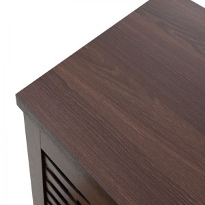 pak-049-000006-7 ΠΑΠΟΥΤΣΟΘΗΚΗ-ΝΤΟΥΛΑΠΙ MANTAM 16 ΖΕΥΓΩΝ ΧΡΩΜΑ WALNUT 115,5X40X92ΕΚ