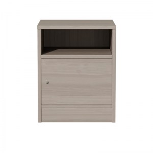 pak-049-000070-2 ΚΟΜΟΔΙΝΟ FOLY PAKOWORLD ΜΕ ΕΝΑ ΝΤΟΥΛΑΠΙ ΓΚΡΙ OAK 40X40X50ΕΚ