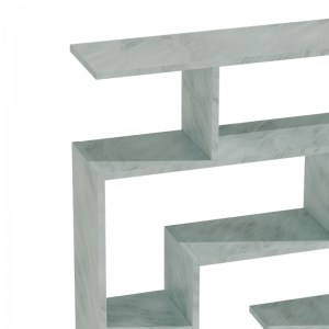 pak-049-000075-2 ΒΙΒΛΙΟΘΗΚΗ NARDY PAKOWORLD ΛΕΥΚΟ ΜΑΡΜΑΡΟΥ 125X22X129ΕΚ