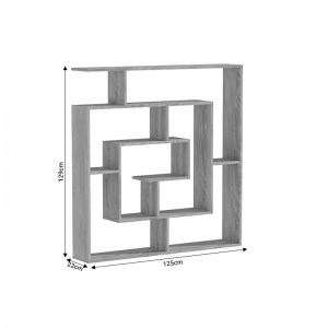 pak-049-000075-3 ΒΙΒΛΙΟΘΗΚΗ NARDY PAKOWORLD ΛΕΥΚΟ ΜΑΡΜΑΡΟΥ 125X22X129ΕΚ