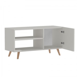 pak-049-000078-1 ΕΠΙΠΛΟ ΤΗΛΕΟΡΑΣΗΣ ORIANNE PAKOWORLD ΜΕΛΑΜΙΝΗΣ ΛΕΥΚΟ-ΦΥΣΙΚΟ 90X32X46ΕΚ