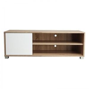 pak-049-000080-2 ΕΠΙΠΛΟ ΤΗΛΕΟΡΑΣΗΣ ELLON PAKOWORLD ΜΕΛΑΜΙΝΗΣ SONOMA-ΛΕΥΚΟ 120X40X41ΕΚ.