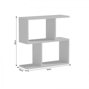 pak-049-000085-3 ΒΟΗΘΗΤΙΚΟ ΤΡΑΠΕΖΙ KORA PAKOWORLD ΜΕΛΑΜΙΝΗΣ SONOMA 60X20X60ΕΚ