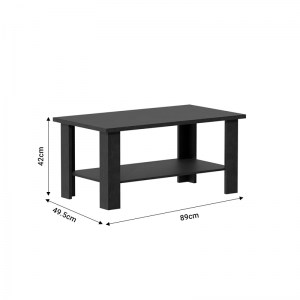 pak-049-000097-2 ΤΡΑΠΕΖΙ ΣΑΛΟΝΙΟΥ RIANO PAKOWORLD ZEBRANO ΜΕΛΑΜΙΝΗΣ 89X49.5X42ΕΚ