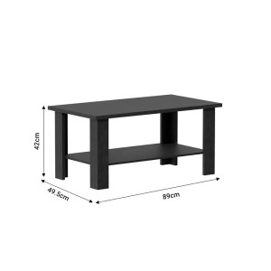 pak-049-000097-3 ΤΡΑΠΕΖΙ ΣΑΛΟΝΙΟΥ RIANO PAKOWORLD ZEBRANO ΜΕΛΑΜΙΝΗΣ 89X49.5X42ΕΚ