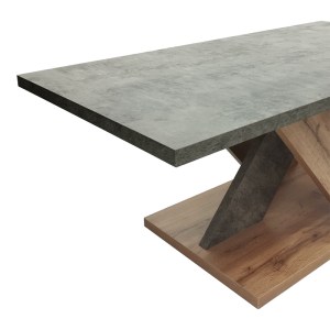 pak-049-000102-3 ΤΡΑΠΕΖΙ ΣΑΛΟΝΙΟΥ SOLANGE PAKOWORLD ΣΕ ΓΚΡΙ-SONOMA ΑΠΟΧΡΩΣΗ 110X55X47.5ΕΚ