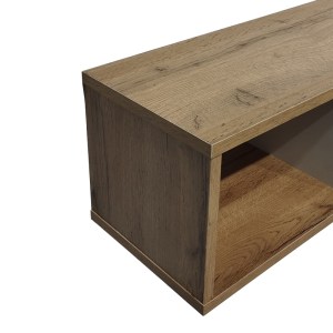 pak-049-000103-2 ΡΑΦΙΕΡΑ ΤΟΙΧΟΥ FLEVIOR PAKOWORLD ΣΕ SONOMA ΜΕ ΛΕΥΚΗ ΑΠΟΧΡΩΣΗ 90X22X25.6ΕΚ