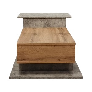 pak-049-000108-3 ΤΡΑΠΕΖΙ ΣΑΛΟΝΙΟΥ NUVELE PAKOWORLD ΣΕ ΓΚΡΙ ANTIQUE-SONOMA ΑΠΟΧΡΩΣΗ 90X50X35ΕΚ