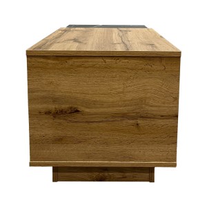 pak-049-000110-3 ΤΡΑΠΕΖΙ ΣΑΛΟΝΙΟΥ FETIX PAKOWORLD ΣΕ ΜΑΥΡΟ ΜΑΡΜΑΡΟΥ-SONOMA ΑΠΟΧΡΩΣΗ 90X45X45ΕΚ