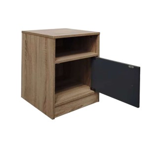 pak-049-000112-1 ΚΟΜΟΔΙΝΟ FOLY PAKOWORLD ΜΕ ΕΝΑ ΝΤΟΥΛΑΠΙ ΣΕ SONOMA-ΑΝΘΡΑΚΙ ΑΠΟΧΡΩΣΗ 40X40X50ΕΚ