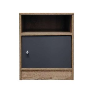 pak-049-000112-2 ΚΟΜΟΔΙΝΟ FOLY PAKOWORLD ΜΕ ΕΝΑ ΝΤΟΥΛΑΠΙ ΣΕ SONOMA-ΑΝΘΡΑΚΙ ΑΠΟΧΡΩΣΗ 40X40X50ΕΚ