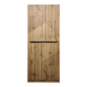 pak-049-000113-2 ΠΑΠΟΥΤΣΟΘΗΚΗ-ΝΤΟΥΛΑΠΙ KEBELL PAKOWORLD ΣΕ OAK ΑΠΟΧΡΩΣΗ 71X41.5X180.4ΕΚ