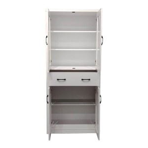 pak-049-000117-3 ΒΙΤΡΙΝΑ-ΝΤΟΥΛΑΠΑ NISSO PAKOWORLD ΣΕ ΛΕΥΚΗ ΑΠΟΧΡΩΣΗ 80X40X183.5ΕΚ