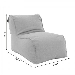 pak-056-000071-5 ΠΟΥΦ ΞΑΠΛΩΣΤΡΑ LARA PAKOWORLD 100% ΑΔΙΑΒΡΟΧΟ ΑΝΘΡΑΚΙ