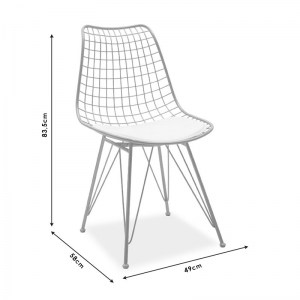 pak-058-000025-7 ΚΑΡΕΚΛΑ TAJ PAKOWORLD ΜΕΤΑΛΛΙΚΗ ΧΡΥΣΟ ΜΕ ΜΑΞΙΛΑΡΙ PVC ΛΕΥΚΟ