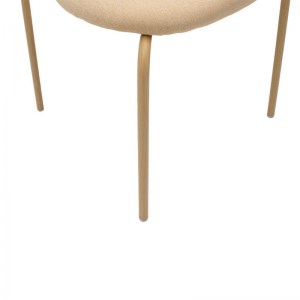 pak-058-000054-6 ΚΑΡΕΚΛΑ JAMES PAKOWORLD PE RATTAN ΥΦΑΣΜΑ ΜΠΕΖ-ΜΕΤΑΛΛΟ ΦΥΣΙΚΟ
