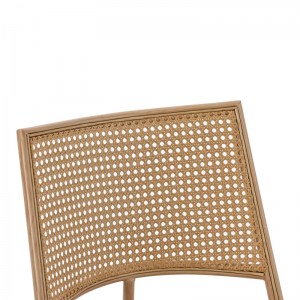 pak-058-000064-6 ΚΑΡΕΚΛΑ GIULIA PAKOWORLD ΦΥΣΙΚΟ PE RATTAN-ΜΠΕΖ ΥΦΑΣΜΑ-ΦΥΣΙΚΟ ΜΕΤΑΛΛΟ 49X52X80ΕΚ