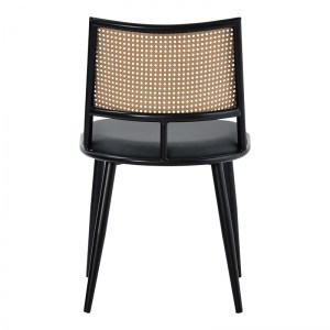pak-058-000065-4 ΚΑΡΕΚΛΑ GIULIA PAKOWORLD ΦΥΣΙΚΟ PE RATTAN-ΑΝΘΡΑΚΙ PU-ΜΑΥΡΟ ΜΕΤΑΛΛΟ 49X52X80ΕΚ