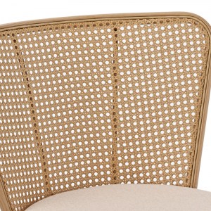 pak-058-000067-5 ΚΑΡΕΚΛΑ DANIELE PAKOWORLD ΦΥΣΙΚΟ PE RATTAN-ΜΠΕΖ ΥΦΑΣΜΑ-ΦΥΣΙΚΟ ΜΕΤΑΛΛΟ 46.5X57.5X77.5ΕΚ