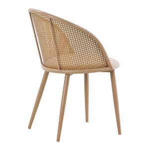 pak-058-000068-1 ΚΑΡΕΚΛΑ RICCARDO PAKOWORLD ΦΥΣΙΚΟ PE RATTAN-ΜΠΕΖ ΥΦΑΣΜΑ-ΦΥΣΙΚΟ ΜΕΤΑΛΛΟ 56X52X82ΕΚ