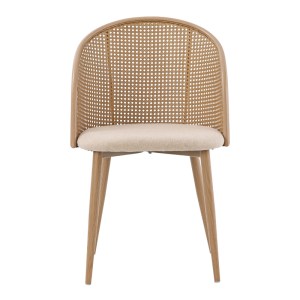 pak-058-000068-3 ΚΑΡΕΚΛΑ RICCARDO PAKOWORLD ΦΥΣΙΚΟ PE RATTAN-ΜΠΕΖ ΥΦΑΣΜΑ-ΦΥΣΙΚΟ ΜΕΤΑΛΛΟ 56X52X82ΕΚ
