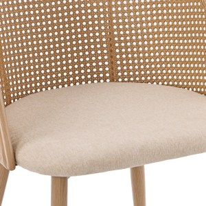 pak-058-000068-6 ΚΑΡΕΚΛΑ RICCARDO PAKOWORLD ΦΥΣΙΚΟ PE RATTAN-ΜΠΕΖ ΥΦΑΣΜΑ-ΦΥΣΙΚΟ ΜΕΤΑΛΛΟ 56X52X82ΕΚ