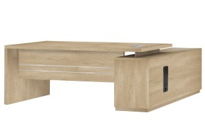 pak-069-000017-1 ΓΡΑΦΕΙΟ ΕΡΓΑΣΙΑΣ ΓΩΝΙΑΚΟ ΑΝΑΣΤΡΕΨΙΜΟ ΕΠΑΓΓΕΛΜΑΤΙΚΟ MINIMAL ΦΥΣΙΚΟ 200X170X75ΕΚ