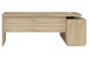 pak-069-000017-5 ΓΡΑΦΕΙΟ ΕΡΓΑΣΙΑΣ ΓΩΝΙΑΚΟ ΑΝΑΣΤΡΕΨΙΜΟ ΕΠΑΓΓΕΛΜΑΤΙΚΟ MINIMAL ΦΥΣΙΚΟ 200X170X75ΕΚ