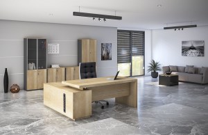 pak-069-000017-7 ΓΡΑΦΕΙΟ ΕΡΓΑΣΙΑΣ ΕΠΑΓΓΕΛΜΑΤΙΚΟ MINIMAL ΔΕΞΙΑ ΓΩΝΙΑ ΦΥΣΙΚΟ 200X170X75ΕΚ