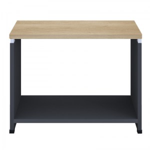 pak-069-000021-1 ΤΡΑΠΕΖΙ ΓΡΑΦΕΙΟΥ ΕΠΙΣΚΕΠΤΗ LOTUS PAKOWORLD ΧΡΩΜΑ ΦΥΣΙΚΟ - ΑΝΘΡΑΚΙ 60X60X45ΕΚ