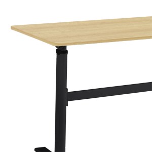 pak-069-000062-2 ΓΡΑΦΕΙΟ ΕΡΓΑΣΙΑΣ ΜΕ ΡΥΘΜΙΖΟΜΕΝΟ ΥΨΟΣ KARLA PAKOWORLD SONOMA-ΜΑΥΡΟ 120X60X72/115ΕΚ
