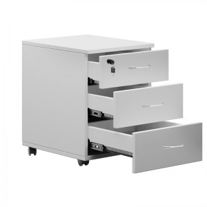 pak-069-000076-2 ΣΥΡΤΑΡΙΕΡΑ ΓΡΑΦΕΙΟΥ ΕΠΑΓΓΕΛΜΑΤΙΚΗ AMAZON PAKOWORLD ΤΡΟΧΗΛΑΤΗ ΛΕΥΚΟ ΜΕΛΑΜΙΝΗΣ 39X47X52.5ΕΚ