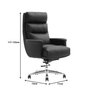 pak-069-000081-7 ΚΑΡΕΚΛΑ ΓΡΑΦΕΙΟΥ ΔΙΕΥΘΥΝΤΗ NAGAL PAKOWORLD PU ΣΕ ΜΠΕΖ ΑΠΟΧΡΩΣΗ 71X73X117-123ΕΚ