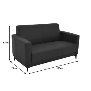 pak-069-000085-6 ΚΑΝΑΠΕΣ ΔΙΘΕΣΙΟΣ SIDICA I PAKOWORLD PU ΣΕ ΜΑΥΡΗ ΑΠΟΧΡΩΣΗ 135X78X83ΕΚ