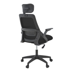 pak-069-000088-1 ΚΑΡΕΚΛΑ ΓΡΑΦΕΙΟΥ PEJA PAKOWORLD MESH ΥΦΑΣΜΑ ΜΑΥΡΟ 58X60X107-117ΕΚ