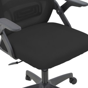 pak-069-000088-7 ΚΑΡΕΚΛΑ ΓΡΑΦΕΙΟΥ PEJA PAKOWORLD MESH ΥΦΑΣΜΑ ΜΑΥΡΟ 58X60X107-117ΕΚ