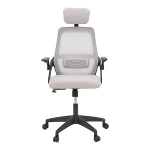 pak-069-000089-4 ΚΑΡΕΚΛΑ ΓΡΑΦΕΙΟΥ PEJA PAKOWORLD MESH ΥΦΑΣΜΑ ΓΚΡΙ-ΜΠΕΖ ΜΕ ΜΑΥΡΟ ΣΚΕΛΕΤΟ 58X60X107-117ΕΚ