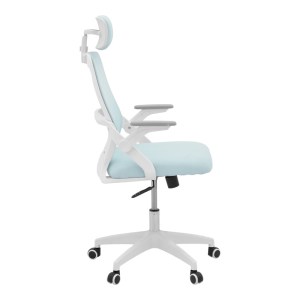 pak-069-000091-2 ΚΑΡΕΚΛΑ ΓΡΑΦΕΙΟΥ PEJA PAKOWORLD MESH ΥΦΑΣΜΑ ΣΙΕΛ-ΣΚΕΛΕΤΟΣ ΛΕΥΚΟ 58X60X107-117ΕΚ